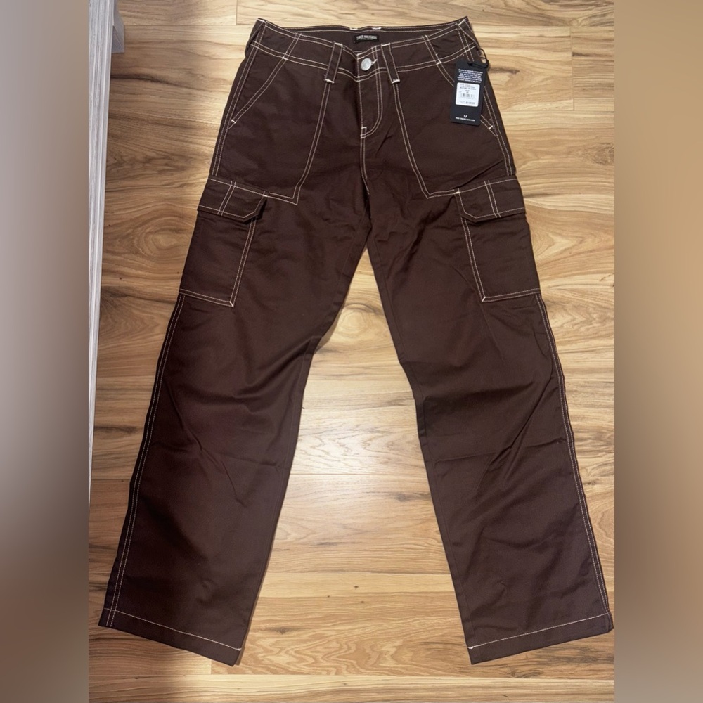 True Religion Dark Brown Cargo Pants